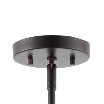 Amoros 27.25" Modern Mid-Century Iron LED Chandelier - JONATHAN Y